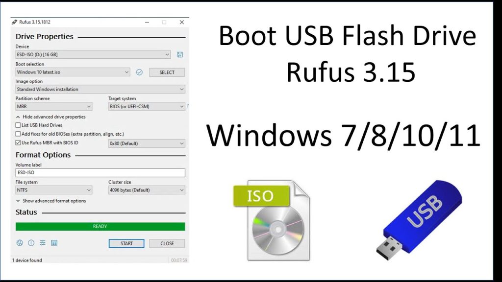 نرم افزار rufus برای نصب ویندوز