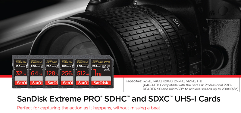 Extreme PRO SDHC and SDXHC