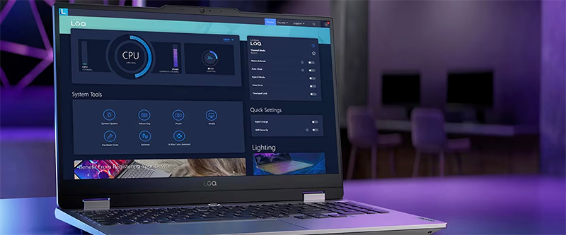 مدیریت عملکرد و تنظیمات سیستم با Lenovo Vantage در لپ تاپ LOQ 15IRX9