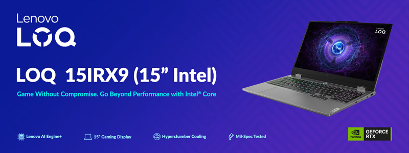 لپ تاپ Lenovo LOQ 15IRX9 با پردازنده Core i5 و گرافیک RTX 3050