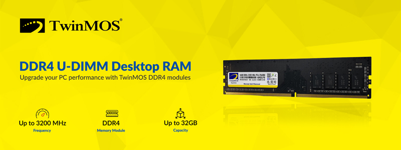 رم دسکتاپ TwinMOS Supreme DDR4 3200MHz ظرفیت 16 گیگابایت